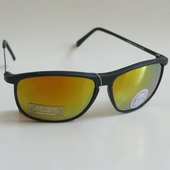 NWT TruVintage graphite Sports iridium gold mirror True Blue blocker sunglasses - Picture 2 of 7